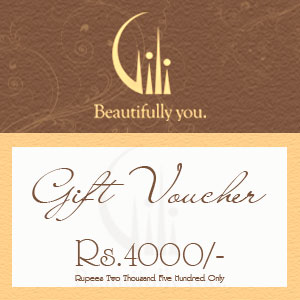 Gili Gift Vouchers Rs.4,000/-
