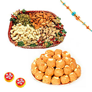 Sweet Enchantment Hamper with Rakhi
