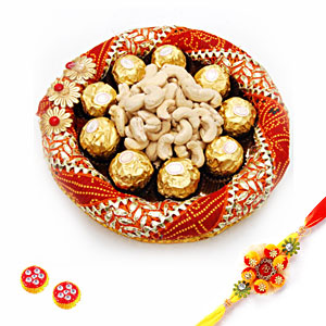 Chocolate and Dry Fruits Combo with Rakhi