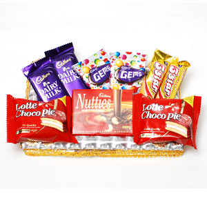 Assorted Chocolates in a Rectangular Tray