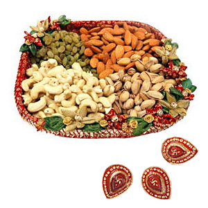 Dry Fruits - 1Kg with Diyas