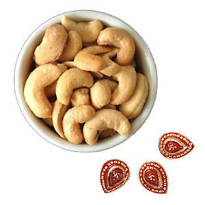 Roasted Kaju - 1/2 kg with Diyas