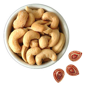 Crunchy Roasted Kaju with Diyas