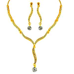 Attractive CZ Necklace Set