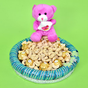 Combo of Teddy, Kaju N Chocolates