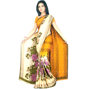 Elegant Floral Saree