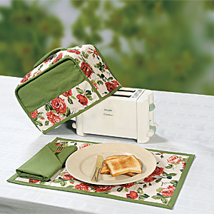 Floral Elegance Toaster Cover Set