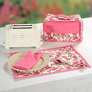 Soothing Pink Toaster Cover Set