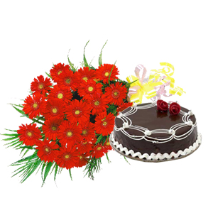 Flower and Cake Combo