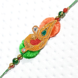 Red-Green Traditional Rakhi