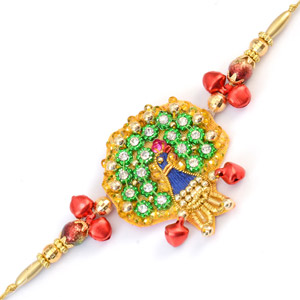 Stunning Peacock Rakhi