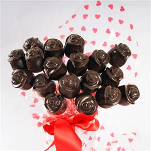Chocolate roses-pack of 18