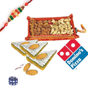 Sumptuous Gift Hamper with Rakhi