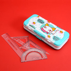 Pencil Box with Geometry Set