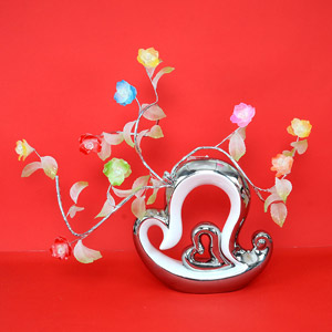 Flower Vase With Artificial Flowers