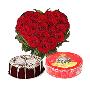 Flower Basket with Delicious Treats