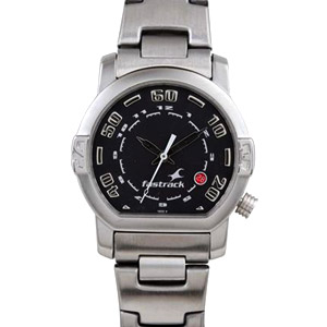 Round Dial Steel Watch for Men