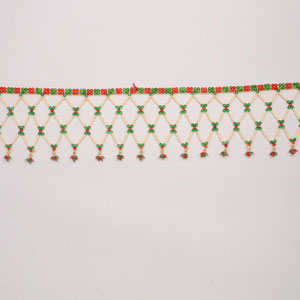 Green and Red Beads Door Hanging