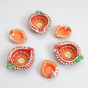 Small and Big Diya Set
