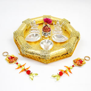 Handmade Thali and Ganesh Wall Hangings