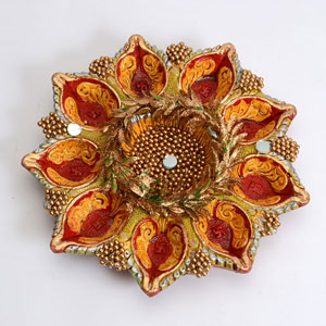 Attractive Diya Thali