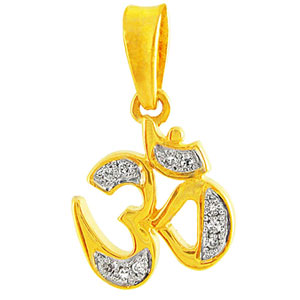 Exclusive Om Diamond Pendant