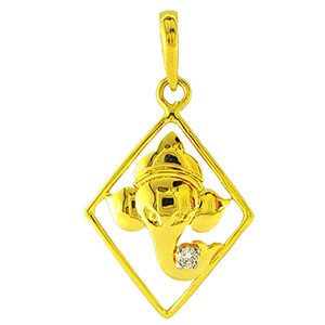 Exquisite Vinayak Diamond Pendant
