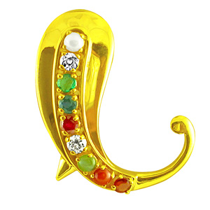 Navratan Ganesh Pendant