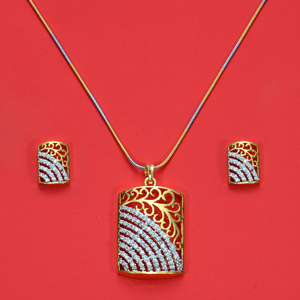 Pretty Rectangular Pendant set