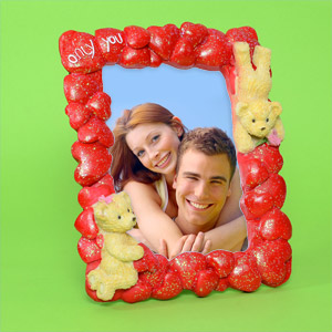 Love Photo Frame with Teddy