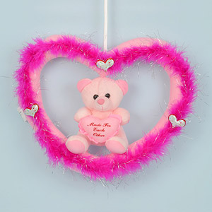 Teddy in a Pink Heart