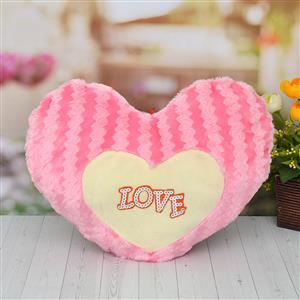 Pink Colored Heart Cushion