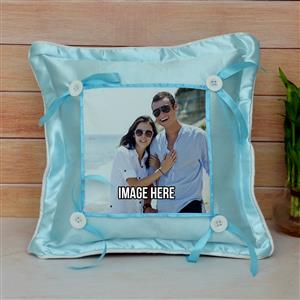 Blue Square Pillow