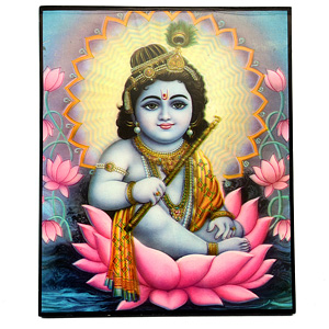 Bal Gopal Laminated Wall Hanging