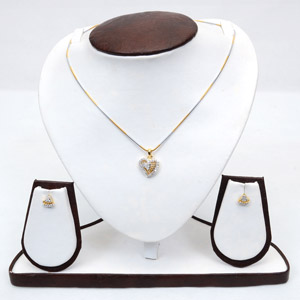 Fancy Heart Jewellery Set