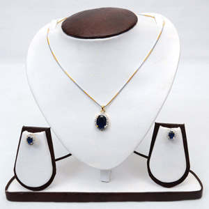 Black Stone Jewelry Set
