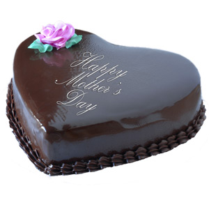 Mother's Day Heart Shaped Chocolate Cake - 2 kg