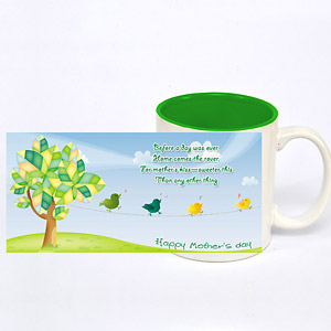 Green-White Mother’s Day Mug