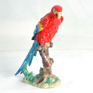 Red Macaw with Blue Tail