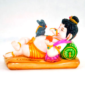 Majestic Lying Down Ganesha Idol