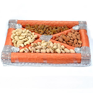 Tasty Dry Fruits in Beautiful Tray