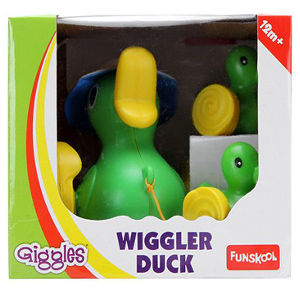 Funskool Wiggler Duck, Multi Color