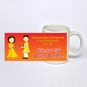 Pleasant Rakhi Mug