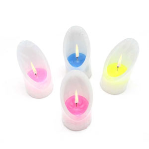 Set of 4 White Candles