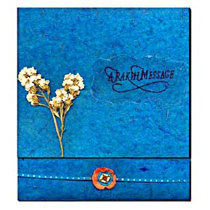 Blue Rakhi Card