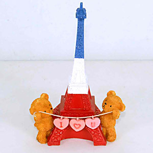 Teddy Couple At Eiffel Tower