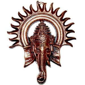 Sun Ganesh only Face wall hanging