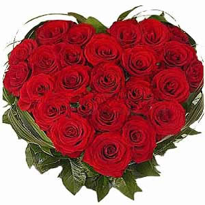 Passionate Red Roses Valentine