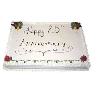 25th Anniversary Cake – 1 Kg Parents