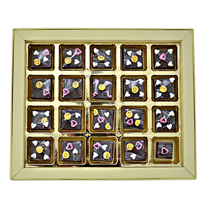 Handmade Chocolates in a Square Box